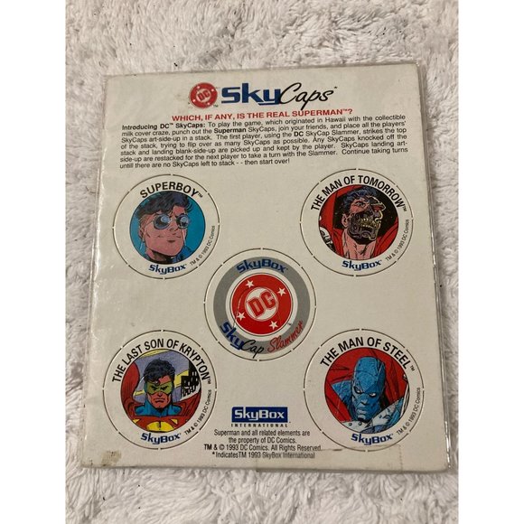 1993 SkyBox DC Comics Skycaps Superman 6" X 5" Promotional Panel - Picture 1 of 8